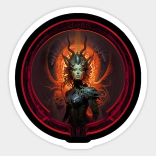 Alien Queen of the Dragons Sticker